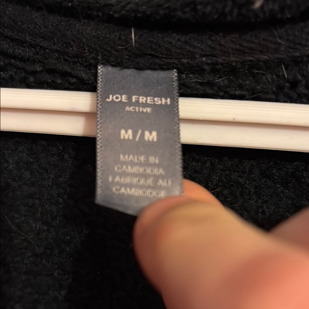 Men's Black Half-Zip Sweater - Picture 2 of 2